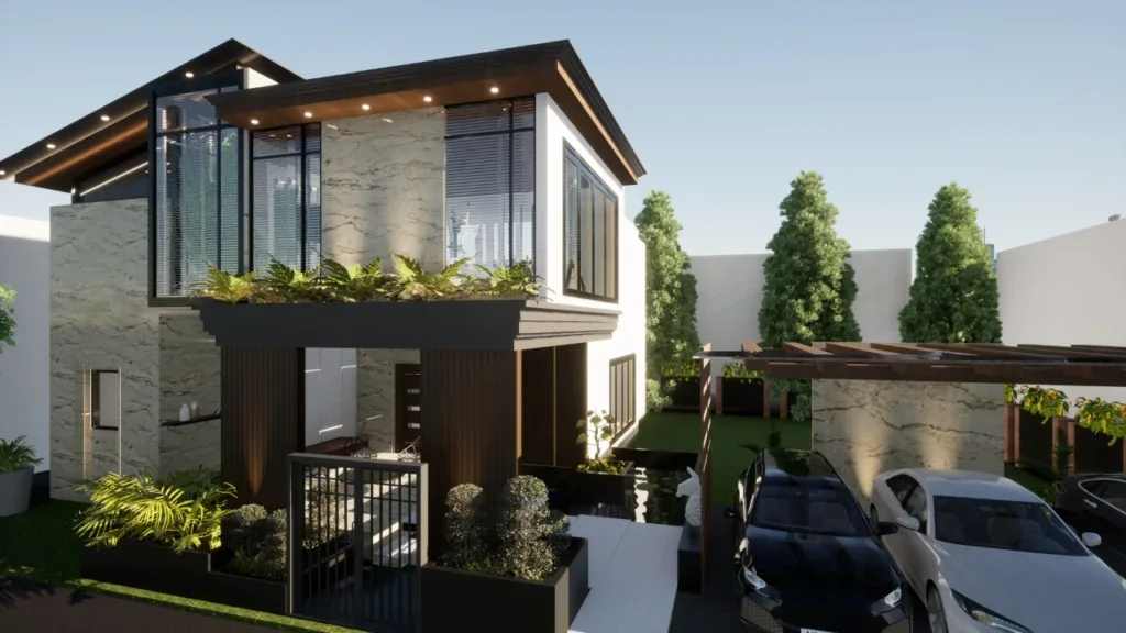 Kshitij Residence exterior visualisation