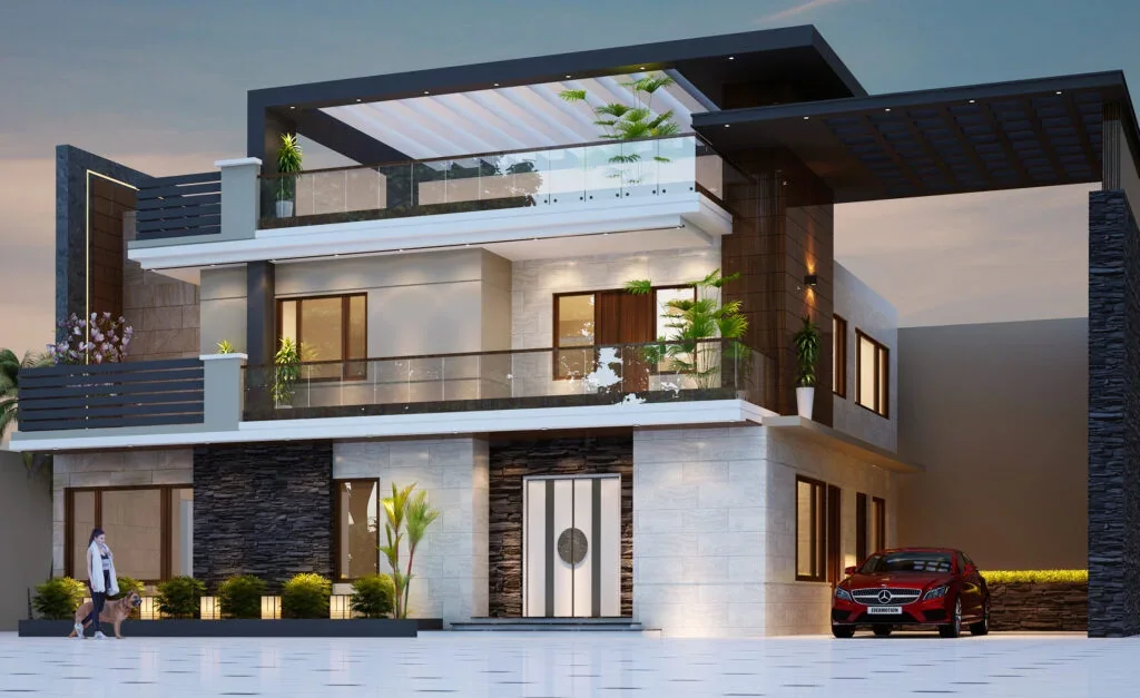 Ranganath Residence exterior visualisation